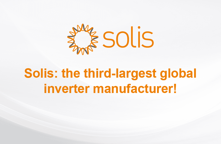 Solis: the third-largest global inverter manufacturer!